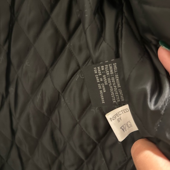 Perry Ellis Portfolio Vintage genuine leather jacket Men size L - Picture 2 of 10